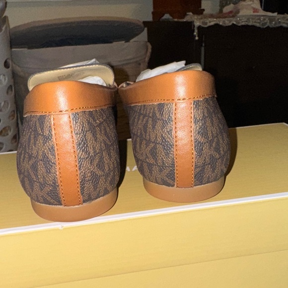 Michael Kors Dark Brown Patterned Loafers - Picture 14 of 15